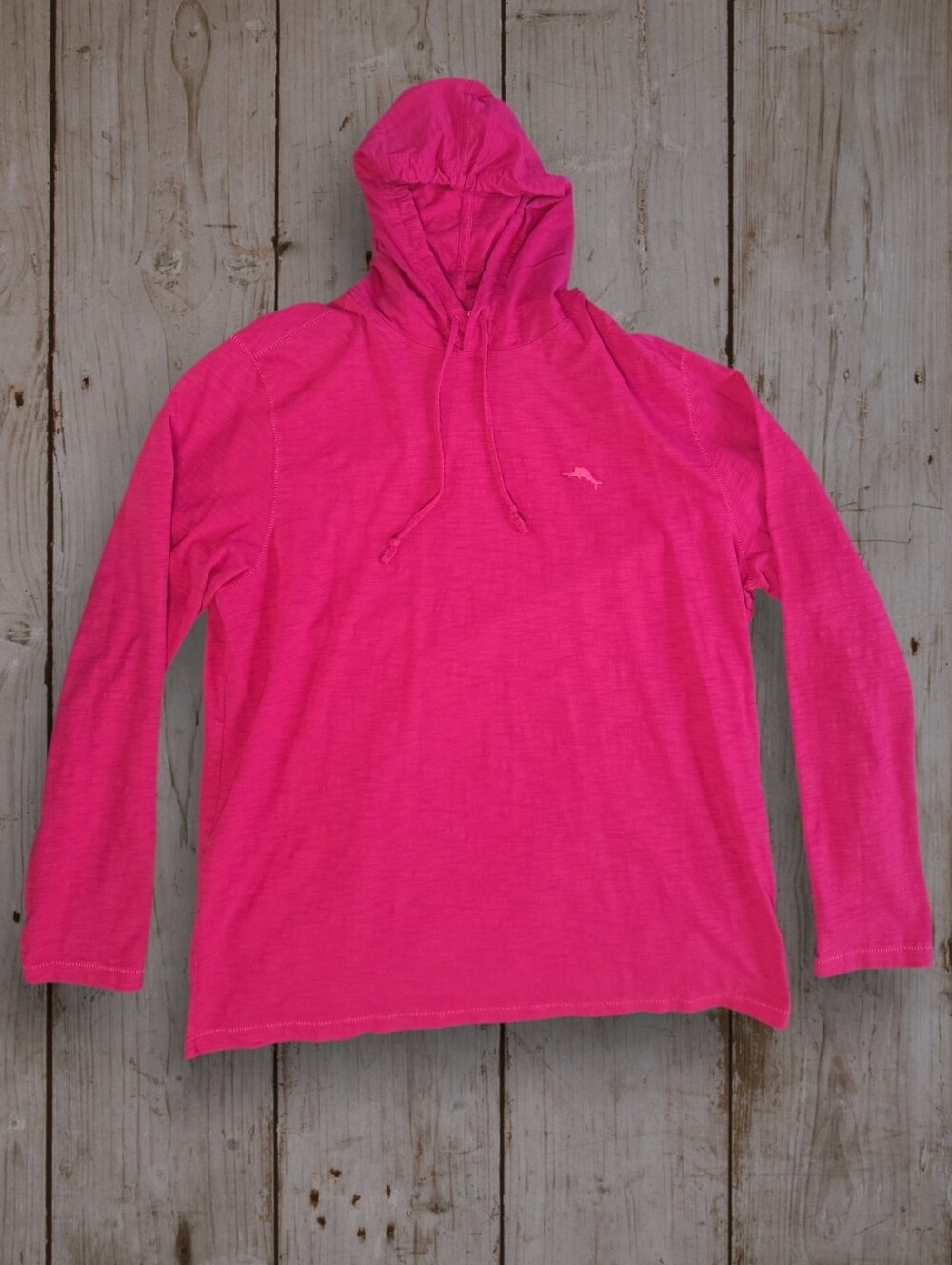 Tommy Bahama Bali Beach Long-Sleeve Hoodie Red Lightweight Thin Large Fall